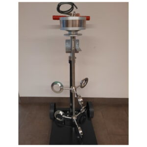 Pneumatické míchadlo s pneumatickým zdvihem, 2 disky a krytem typ ECO LINE 28 Nm pro sudy 120–200 litrů