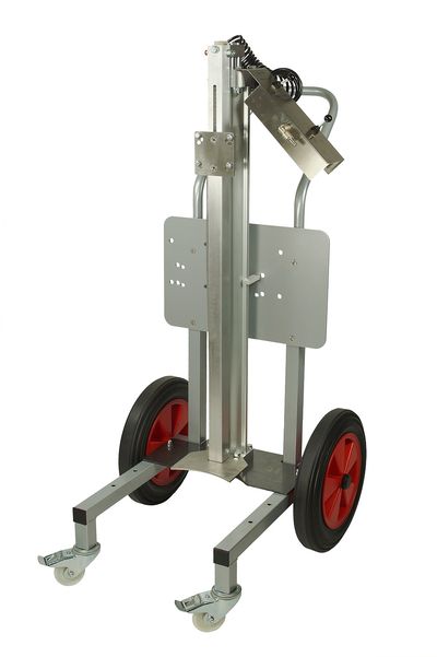 Pneumatické míchadlo s pneumatickým zdvihem, krytem a diskem typ ECO LINE 14 Nm pro nádoby 10 až 30 litrů