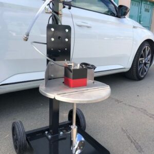 Pneumatické míchadlo s pneumatickým zdvihem a krytem typ AR 4 Nm/1,75 kW pro nádoby 10 až 30 litrů