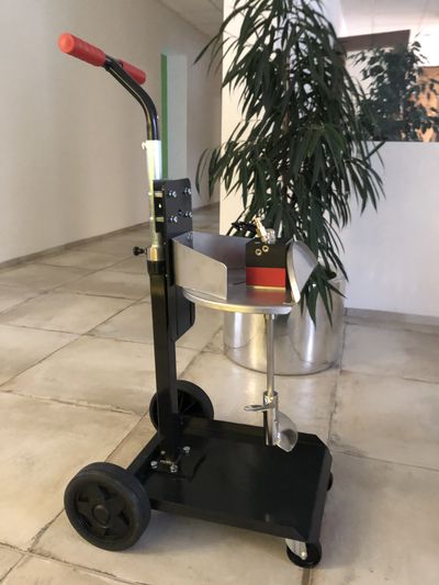 Pneumatické míchadlo se s mechanickým zdvihem a krytem typ ECO LINE 3 Nm pro nádoby 10 až 30 litrů - Obrázek 2