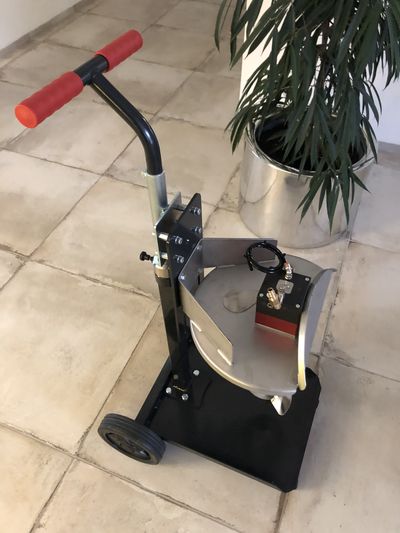 Pneumatické míchadlo se s mechanickým zdvihem a krytem typ ECO LINE 3 Nm pro nádoby 10 až 30 litrů - Obrázek 3
